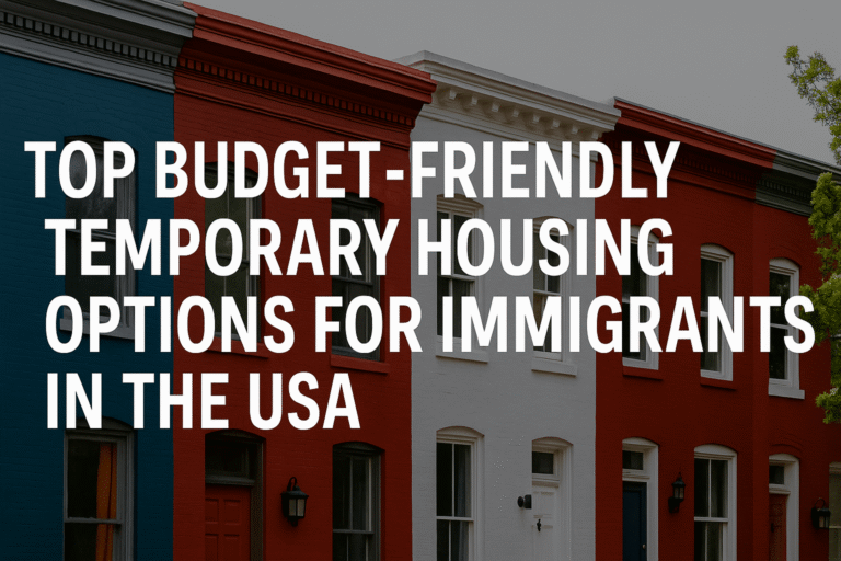 Top Budget-Friendly Temporary Housing Options for Immigrants in the USA